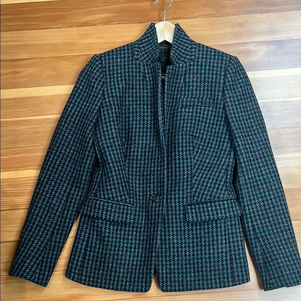 J. Crew Wool Regent Blazer in Houndstooth 2 EUC